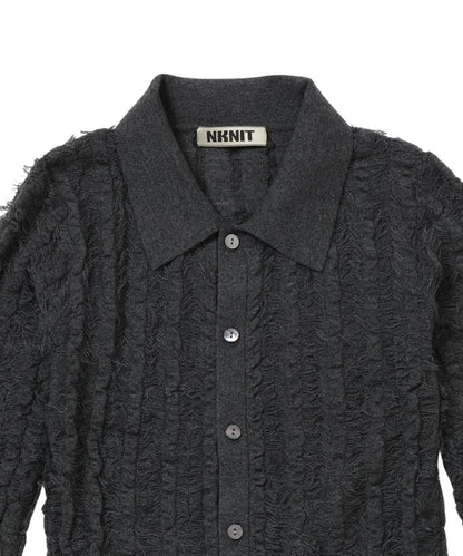 fringe long KNIT shirt_8