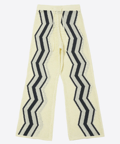 zigzag paper knit pants_3