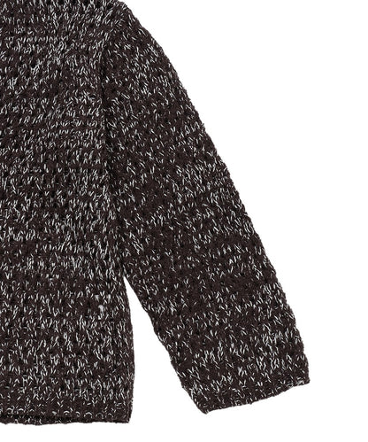 mix color lace up KNIT_13