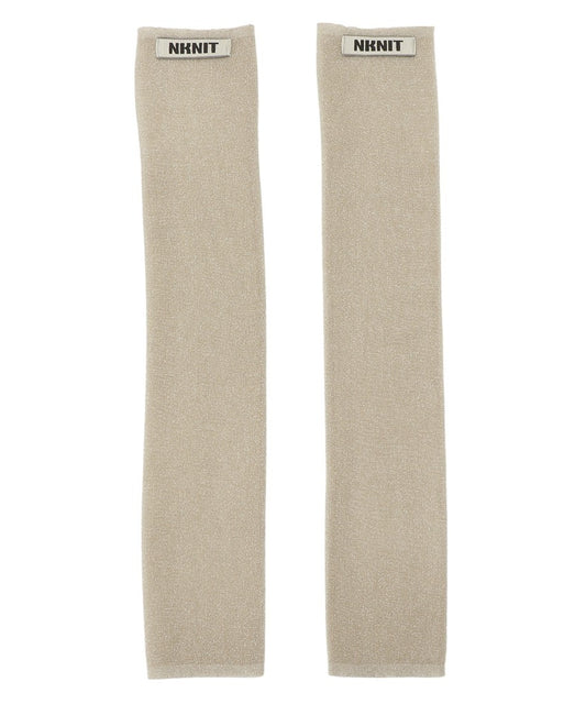 sheer metallic KNIT arm/leg cover_2