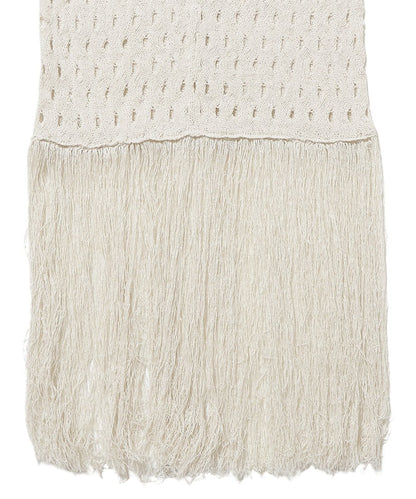 wave pattern fringe KNIT dress_13