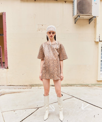 vegan leather box mini dress_1