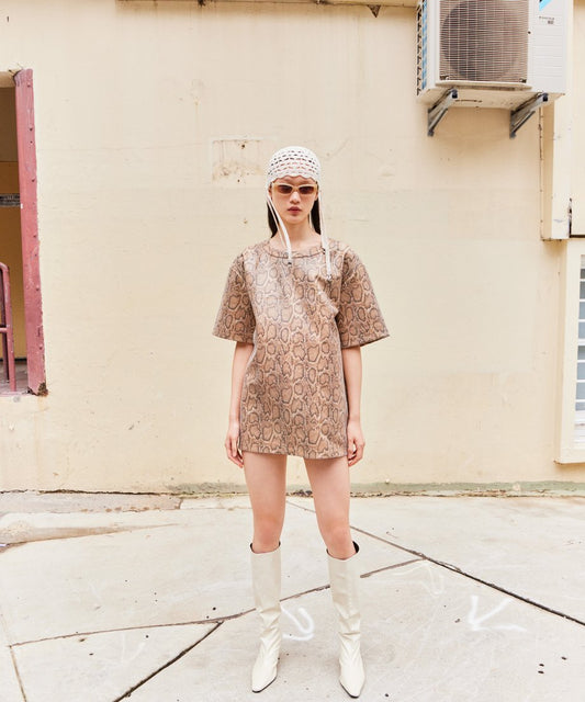 vegan leather box mini dress_1