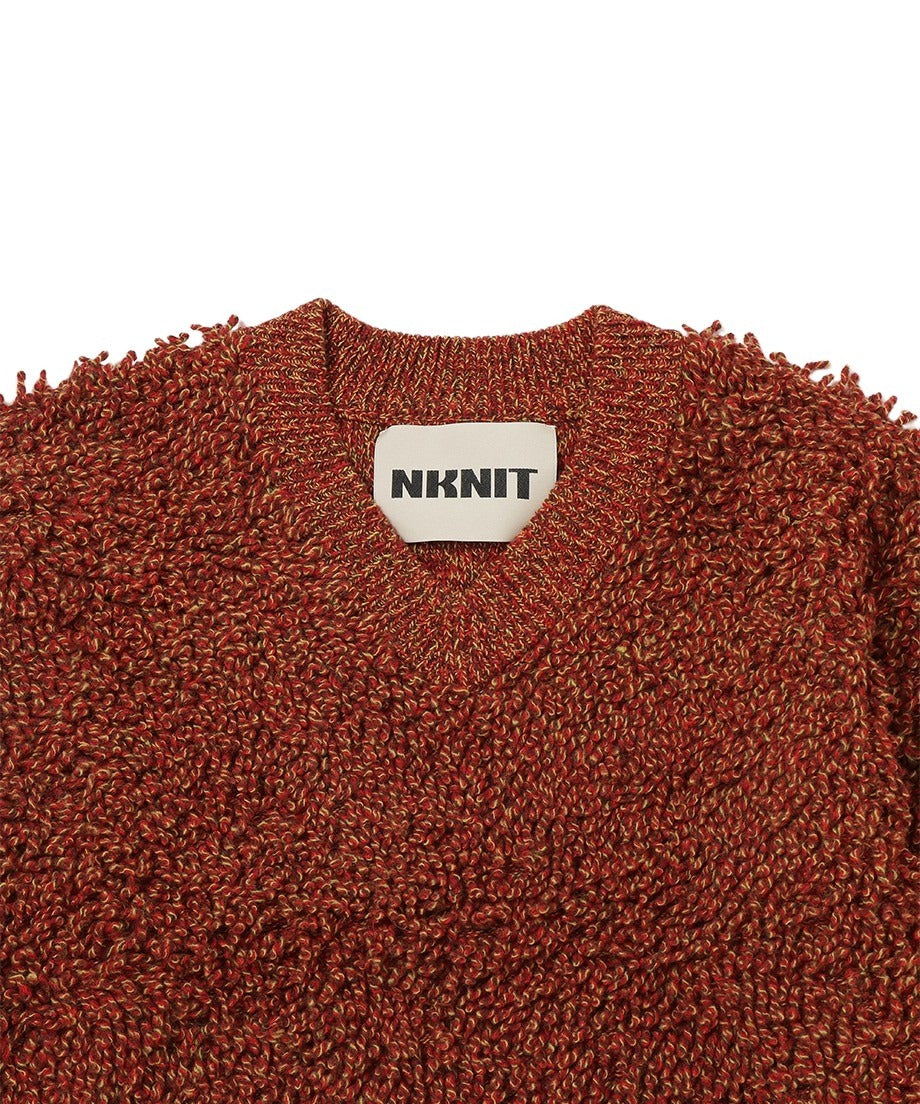mop mix color v-neck KNIT_15