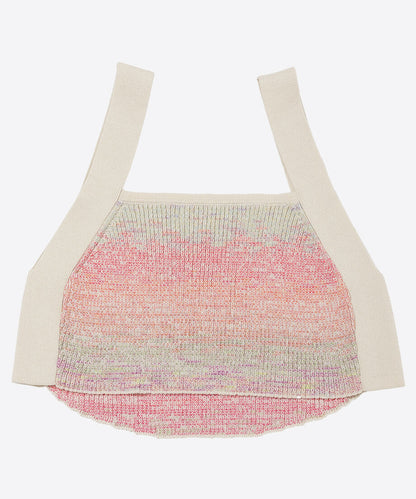 cotton rib short knit tank top_11