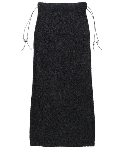 dry shaggy KNIT long skirt_4