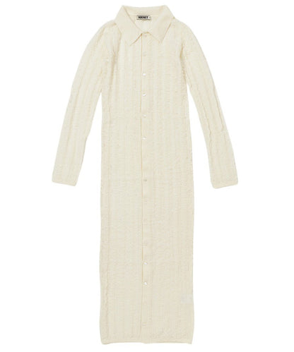 fringe long KNIT shirt_2