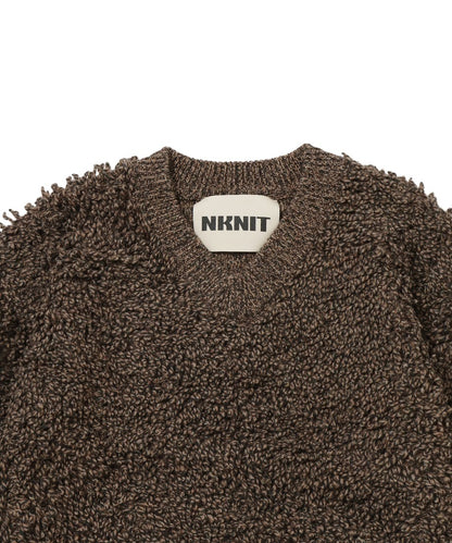 mop mix color v-neck KNIT_11