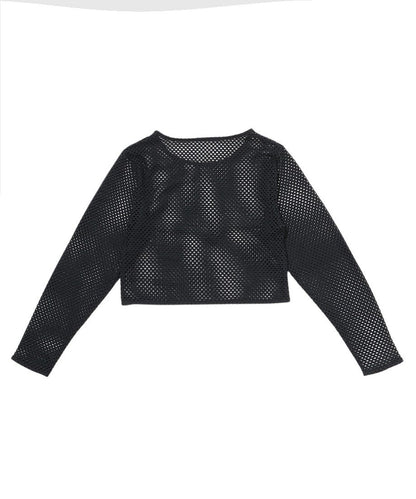 mesh long sleeve T-shirts_16