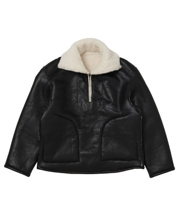 vegan mouton half zip BIG – NKNIT