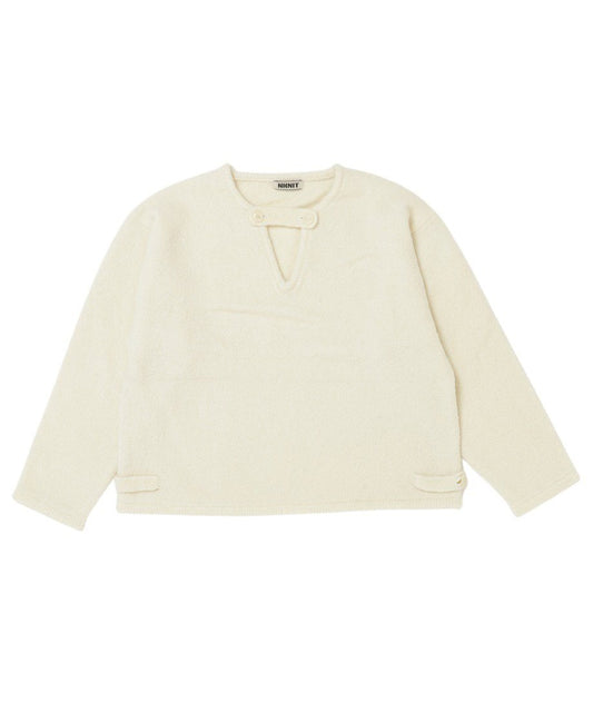 V-neck bouclé KNIT_2