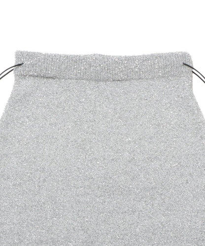 dry shaggy KNIT long skirt_17