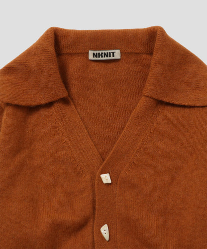 raccoon mix collar KNIT cardigan_3