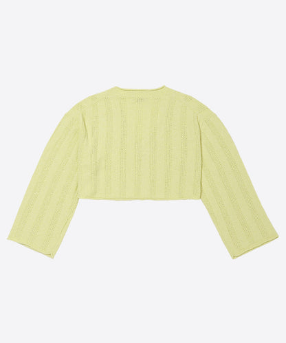 mesh rib v-neck knit_10