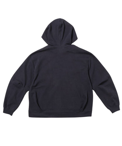 NKNIT logo embroidery ZIP hoodie CHARCOAL-GRAY_4