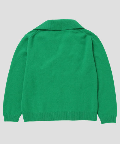 raccoon mix collar KNIT cardigan_5