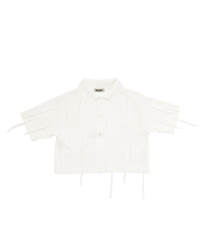 paper mix fringe KNIT shirts_2