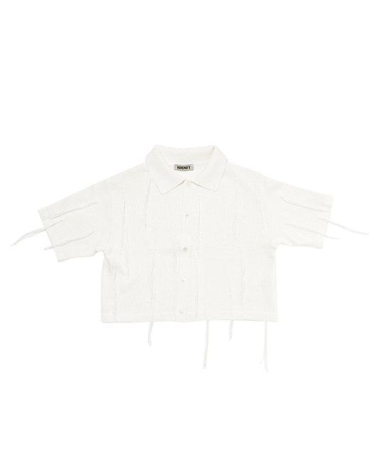 paper mix fringe KNIT shirts_2