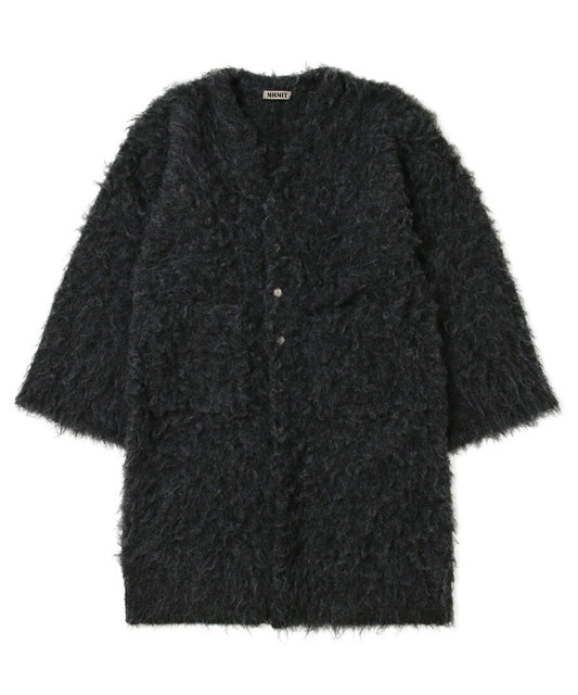 shaggy long KNIT cardigan_2