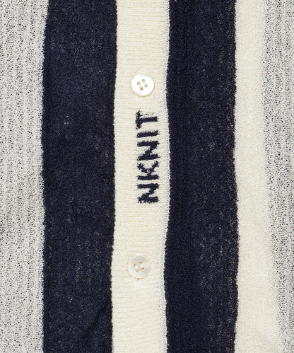 striped pattern KNIT shirts_12