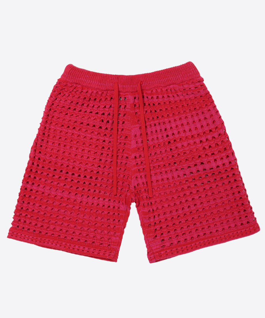 cotton mesh knit short pants_6