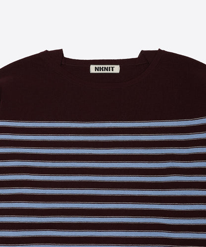 cotton nylon striped knit_5