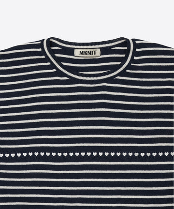 paper mix pattern knit T-shirt♡ – NKNIT