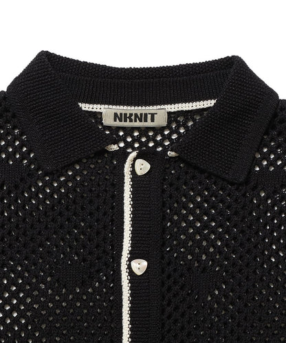 mesh♡ pattern KNIT shirt_12