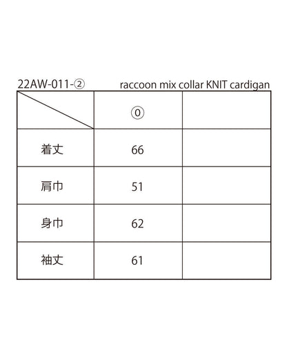 raccoon mix collar KNIT cardigan_11