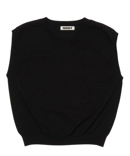silk mix sleeveless KNIT_7