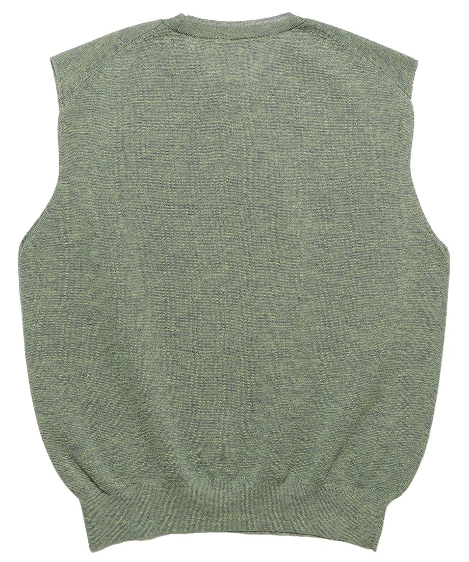 linen mix KNIT vest_10