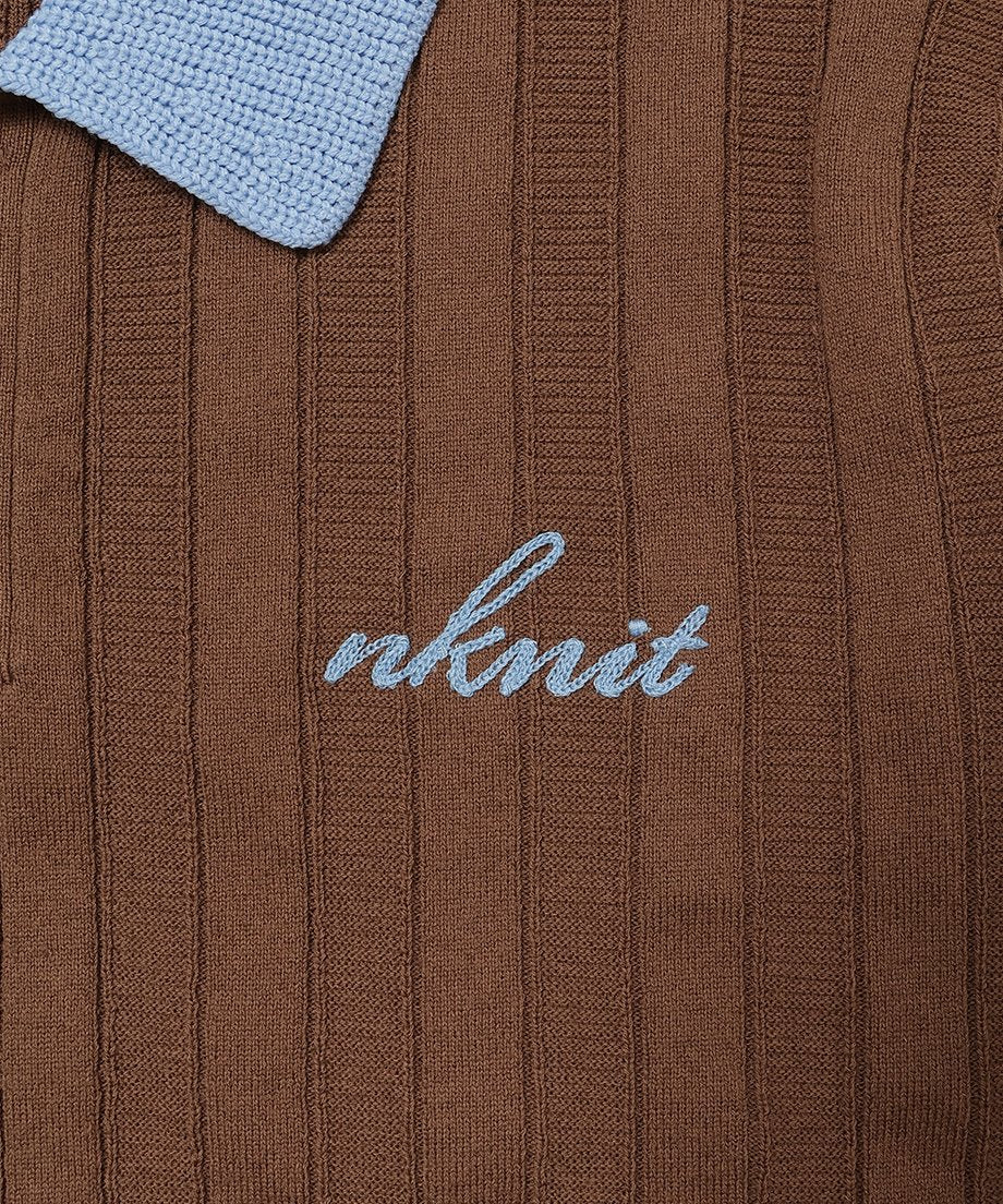 mix gauge logo KNIT shirts_12