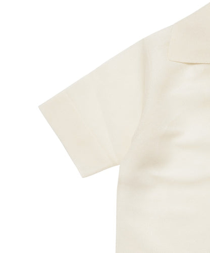 sheer KNIT open collar shirt_11