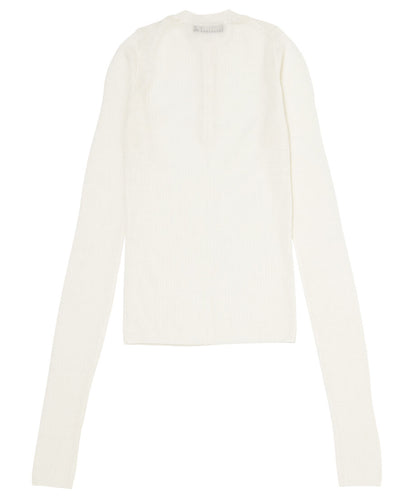 sheer wool henley neck KNIT_15