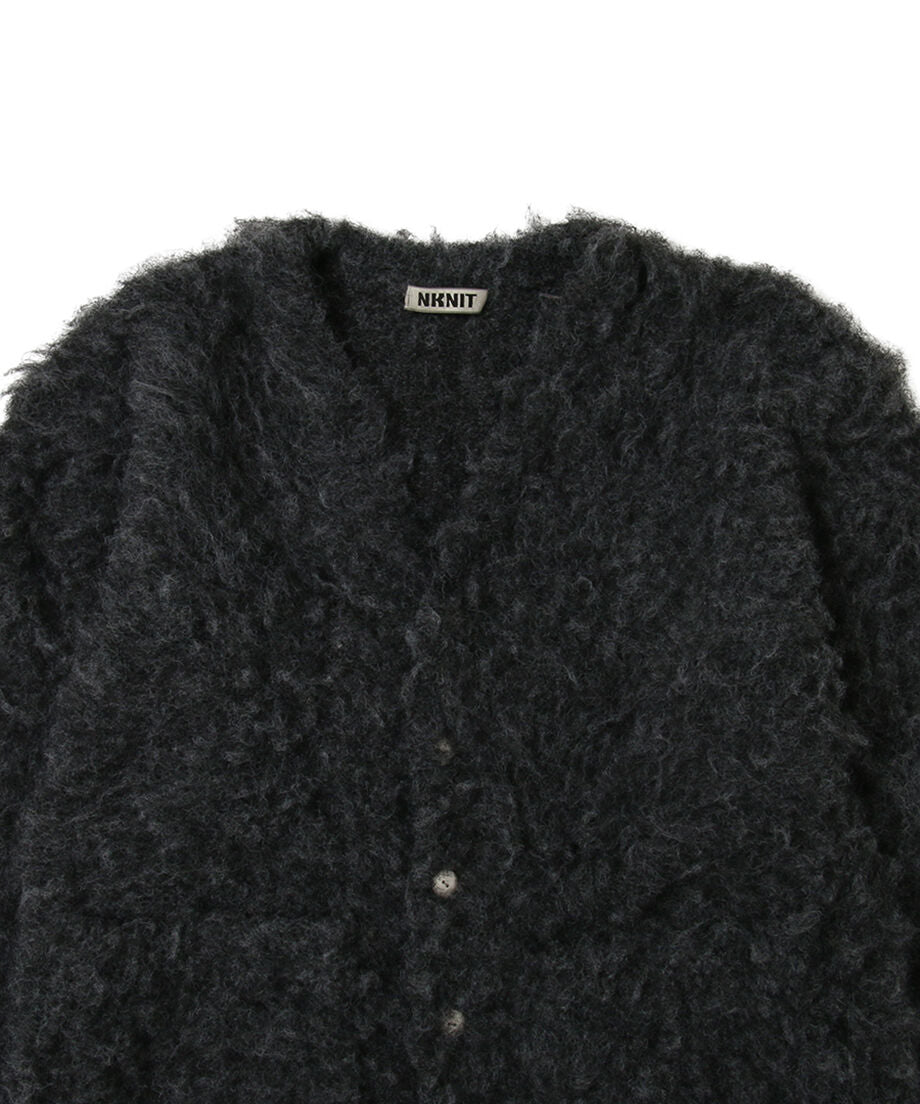 新品　NKNIT ンニット　shaggy long KNIT cardigan shaggy long KNIT cardigan – NKNIT