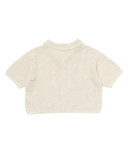 flower motif KNIT  shirt_12
