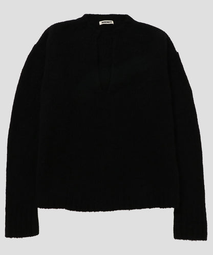 cashmere mix soft V-neck KNIT_4