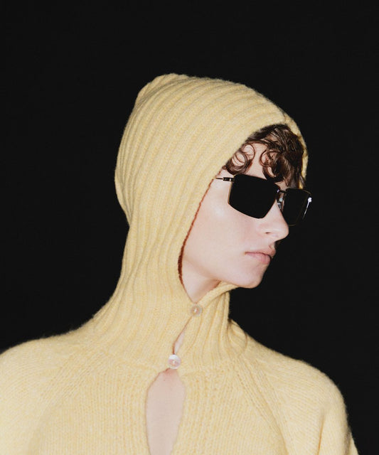camel mix hooded KNIT_2