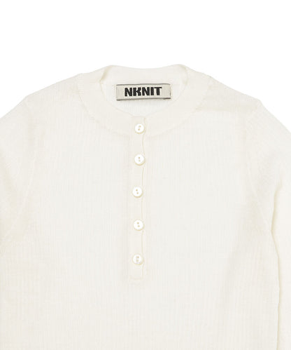 sheer wool henley neck KNIT_13