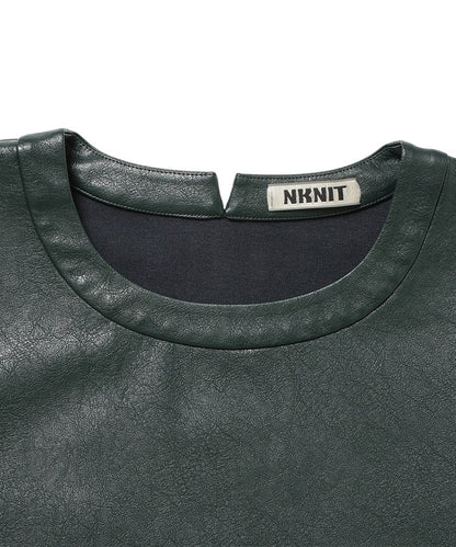 vegan leather box mini dress_10