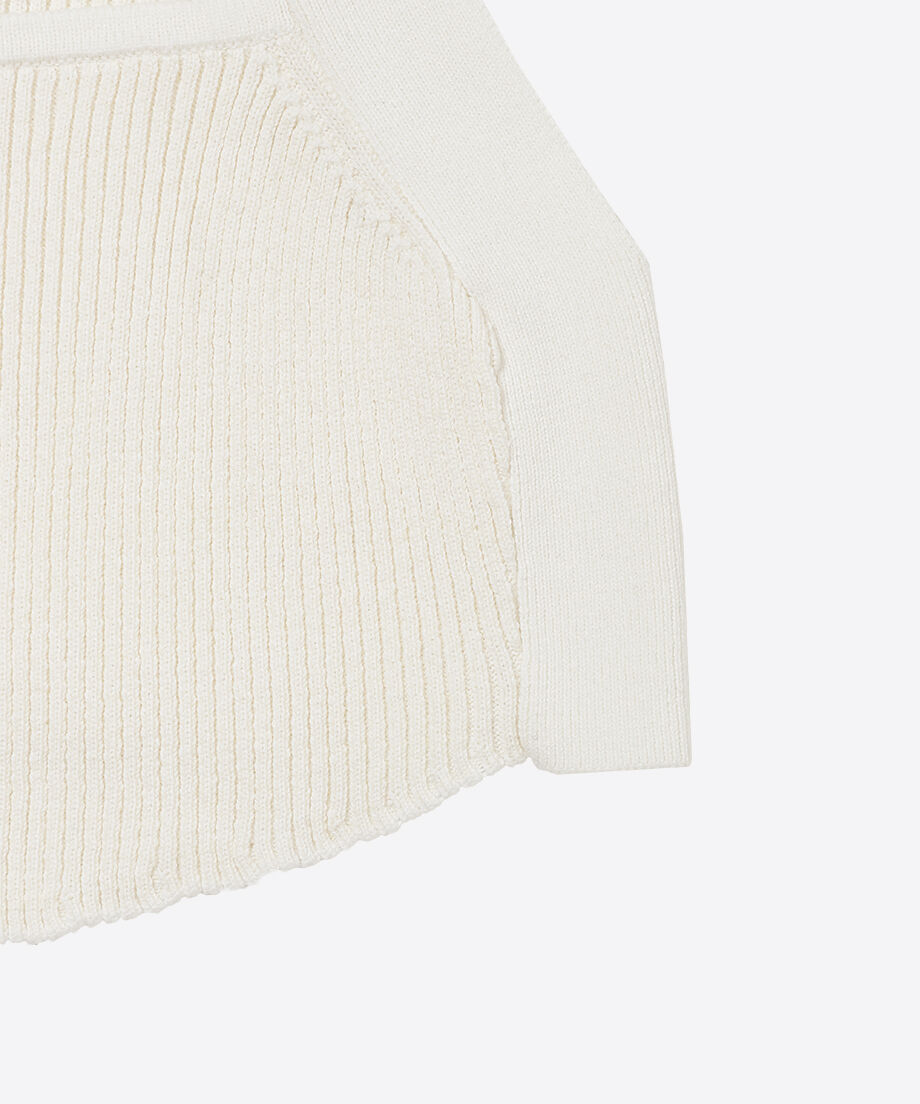 cotton rib short knit tank top_16