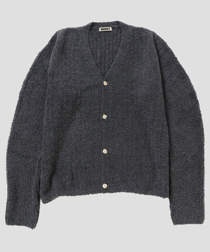 fluffy rib KNIT cardigan_4