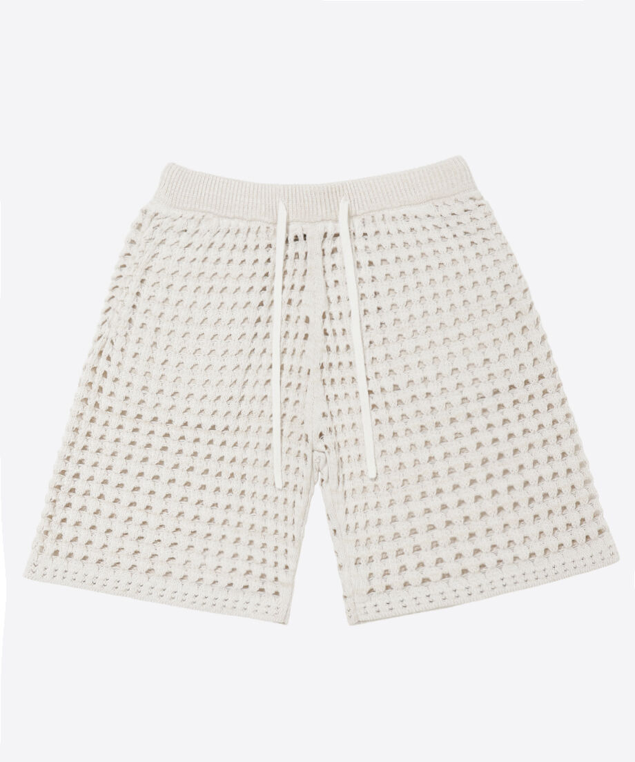cotton mesh knit short pants_4