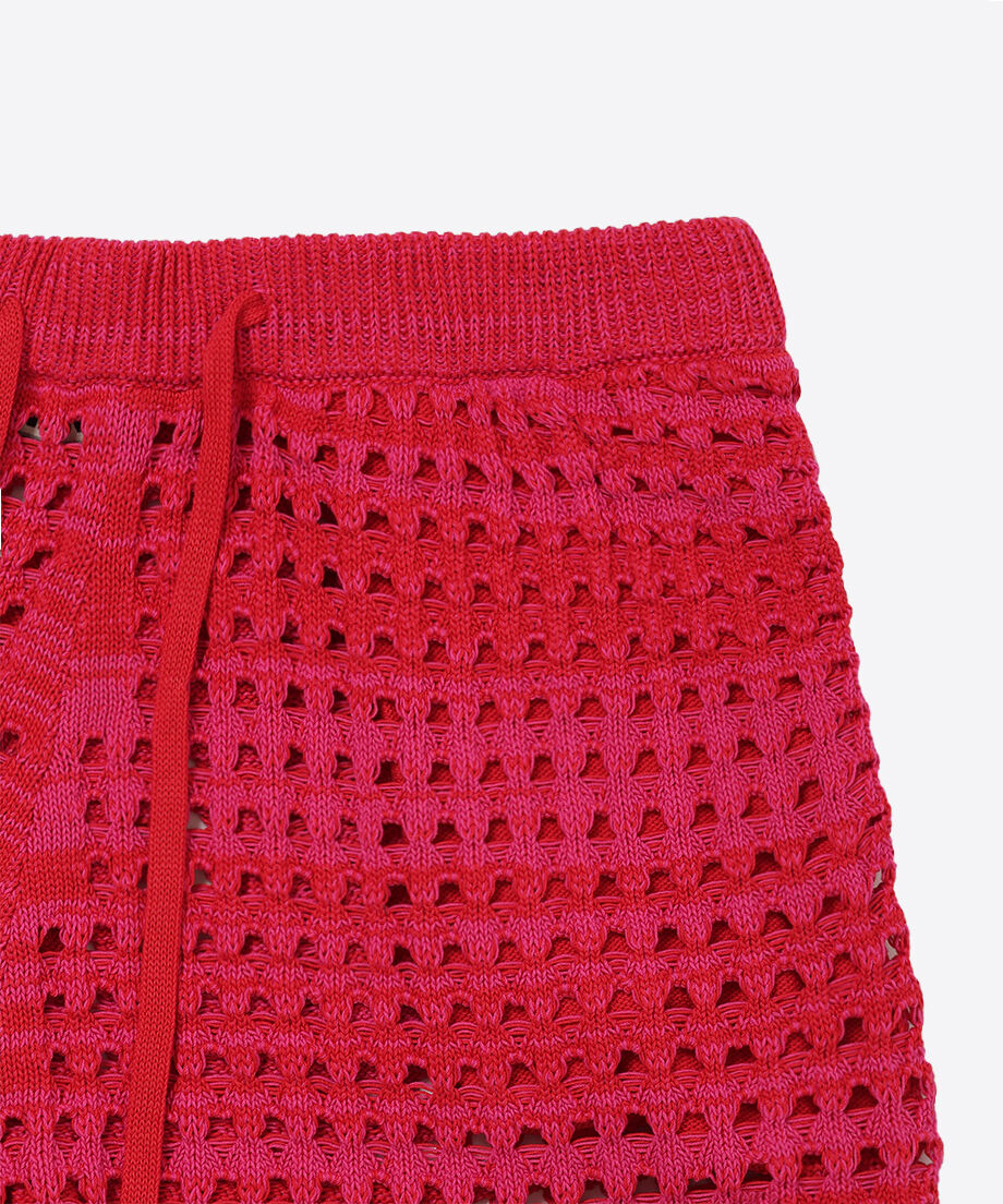 cotton mesh knit short pants_13