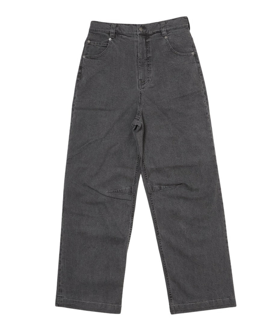 パンツ Nknit denim high waist long pants denim high waist long pants – NKNIT