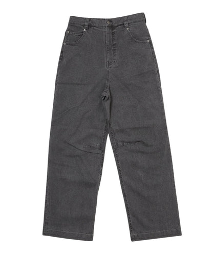 denim high waist long pants_4