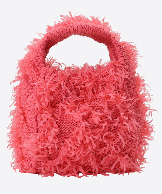 fringe knit hand bag_2