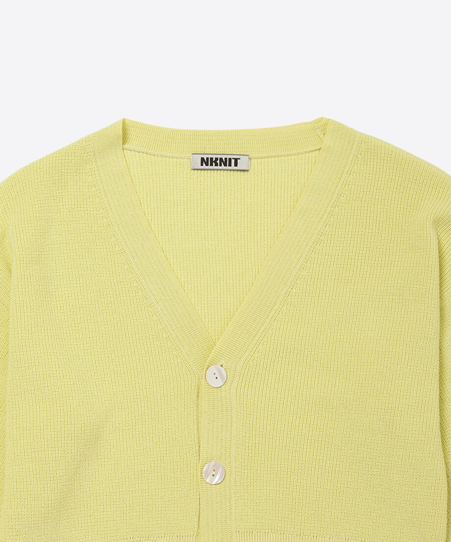 cotton mix sleeve pocket knit cardigan_12
