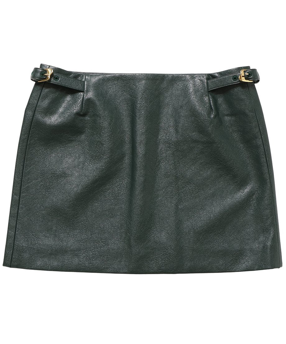vegan leather mini skirt_5