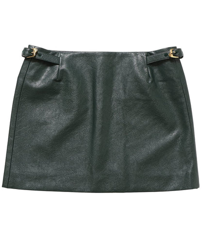 vegan leather mini skirt_5